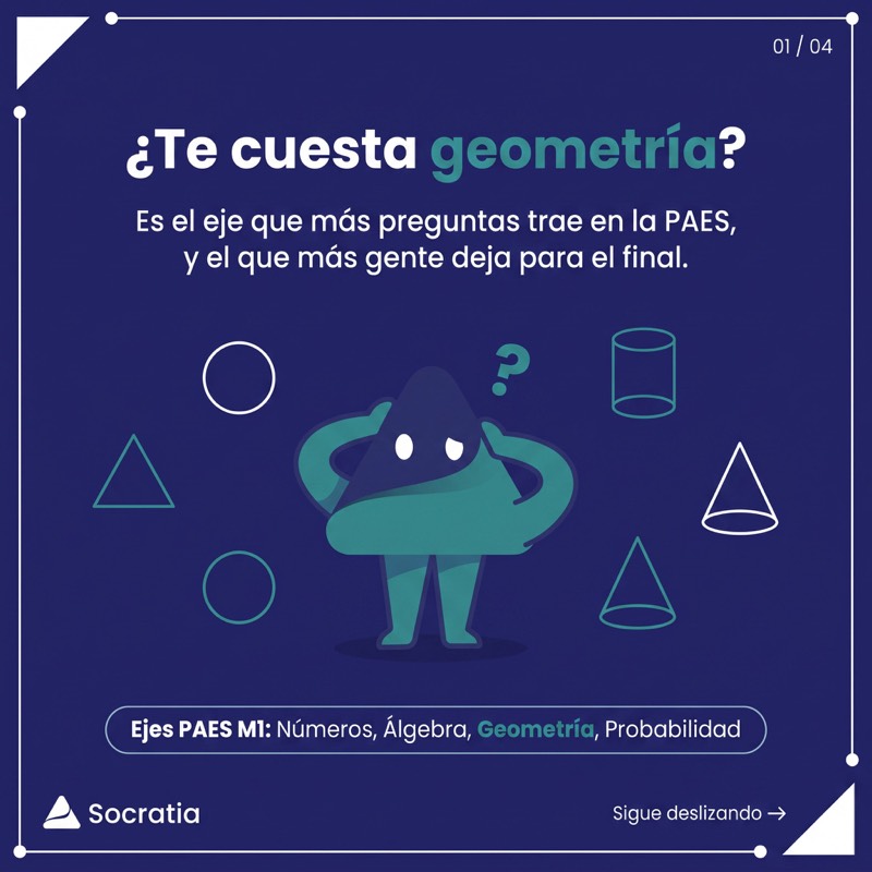 Post de Socratia con tips de geometría para la PAES